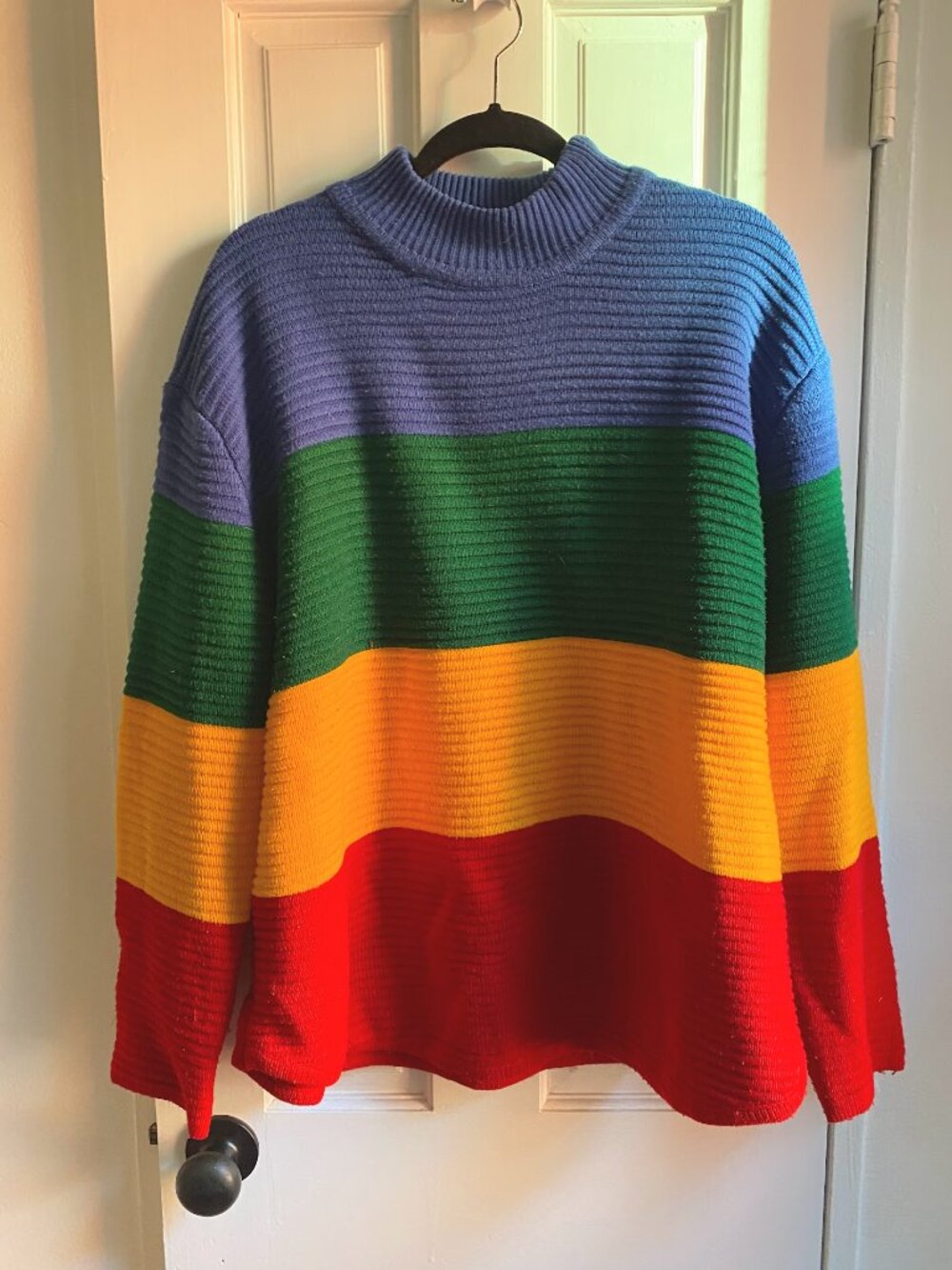 UNIF Rainbow Crayola Sweater Sz XL Plus Size